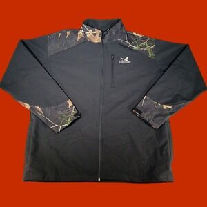 Kings River Jacket Men XL Black Camo Realtree Xtra Softshell Hunting Outdoor